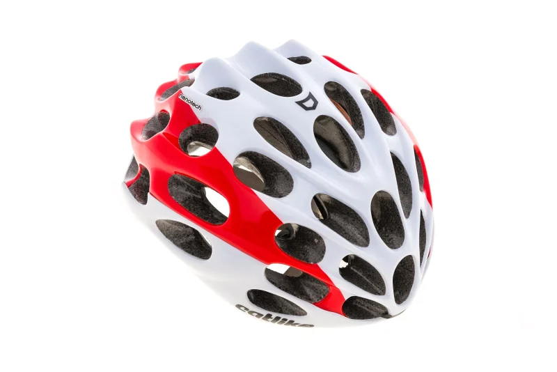 mixino small road bike helmet 52 54cm white red scaled