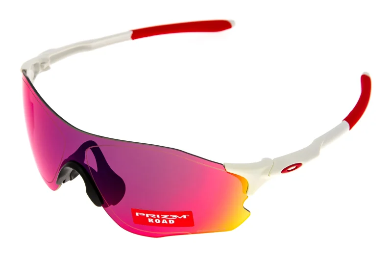 oakley evzero path matte white red prizm road sunglasses scaled