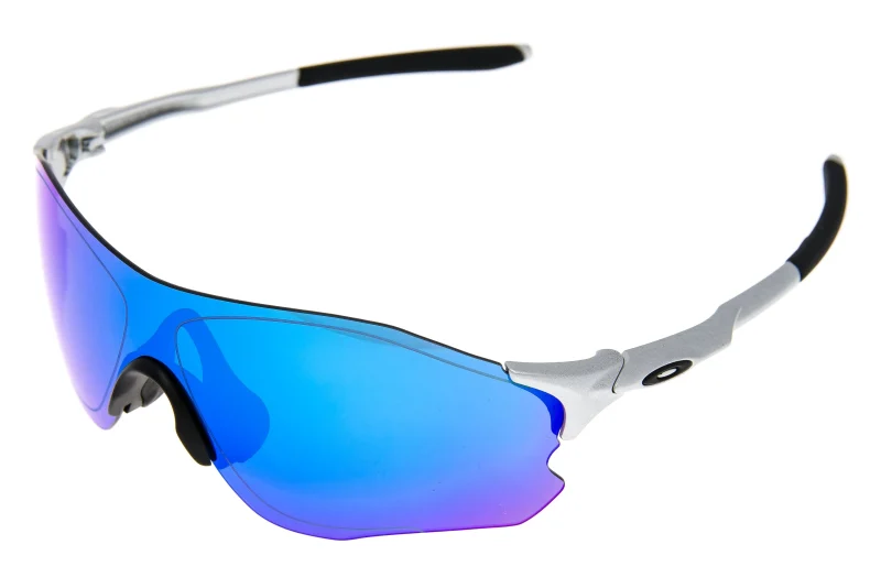 oakley evzero path sunglasses silver frame sapphire iridium lens scaled