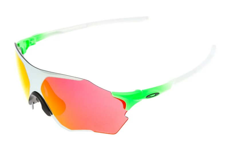 oakley evzero range green fade sunglasses prizm field chrome iridium