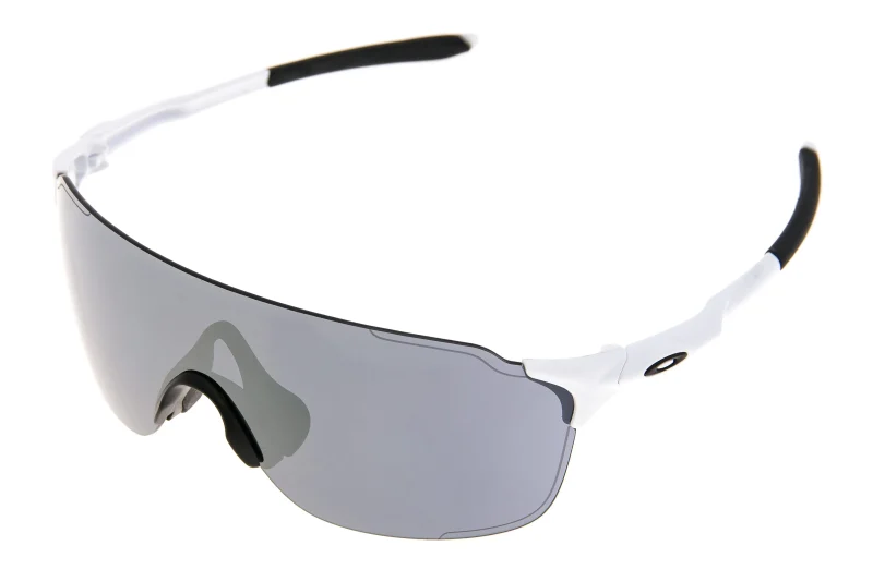 oakley evzero stride sunglasses matte white frame black iridium lens scaled