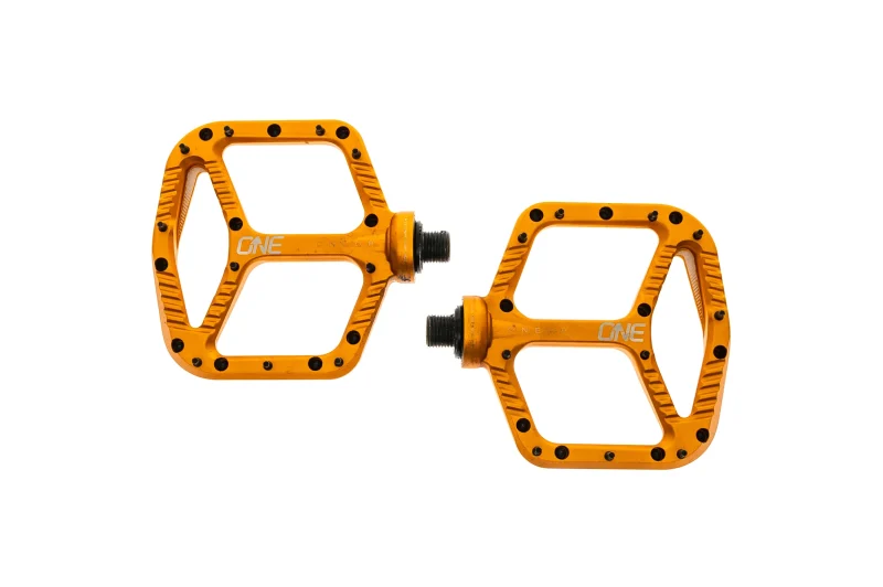 oneup aluminum platform pedals orange scaled