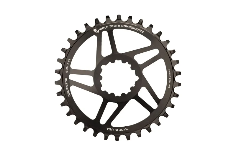 optimized wolf tooth chainring for sram gxp cranks drop stop a