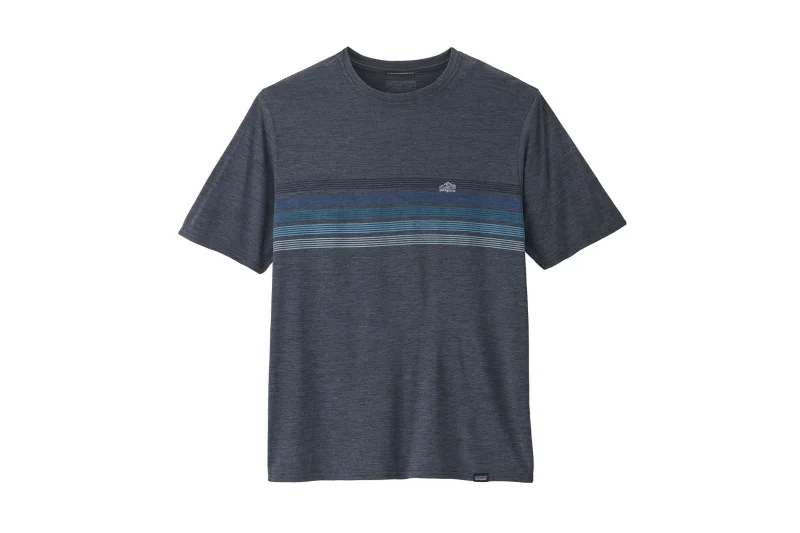 patagonia capilene cool graphic shirt ridge stripe logo