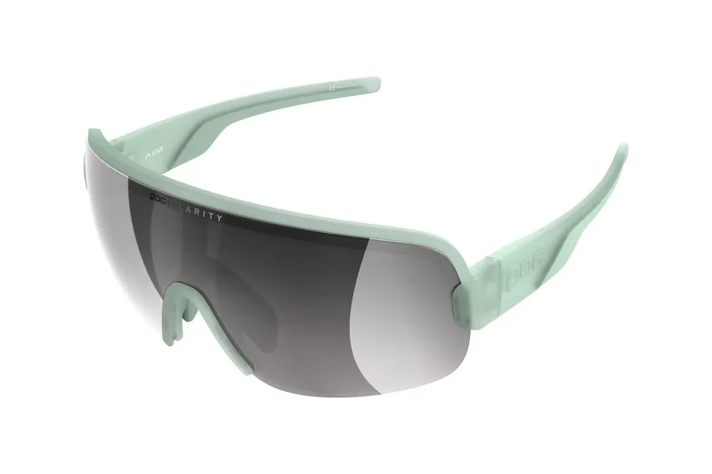 poc aim clarity sunglasses apophyllite green frame violet silver lens