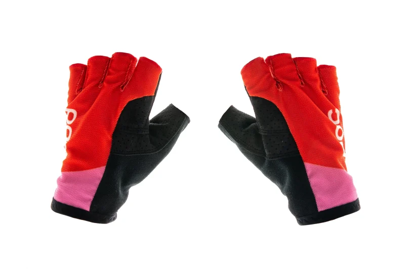 poc altair pink road bike gloves large mesh short glove scaled