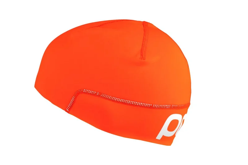 poc avip zink orange road cycling beanie one size