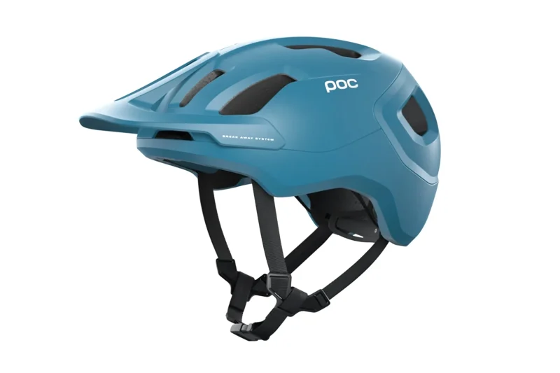 poc axion spin bike helmet basalt blue matt medium large 55 58cm