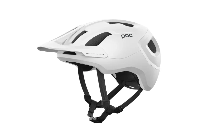 poc axion spin bike helmet hydrogen white matte