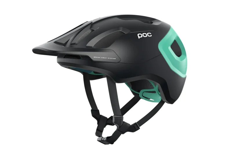 poc axion spin bike helmet uranium black fluorite green