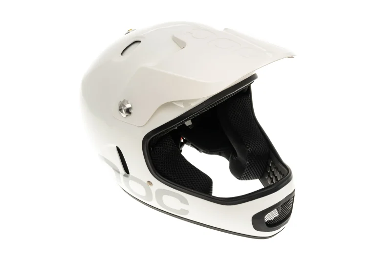 poc cortex dh mips bike helmet small medium 53 55cm white scaled