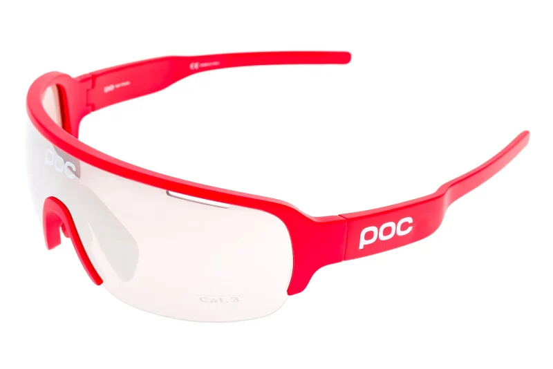 poc do half blade sunglasses bhorium red frame violet silver mirror lens