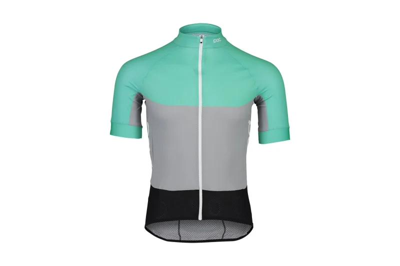 poc essential road light jersey fluorite green alloy grey size m