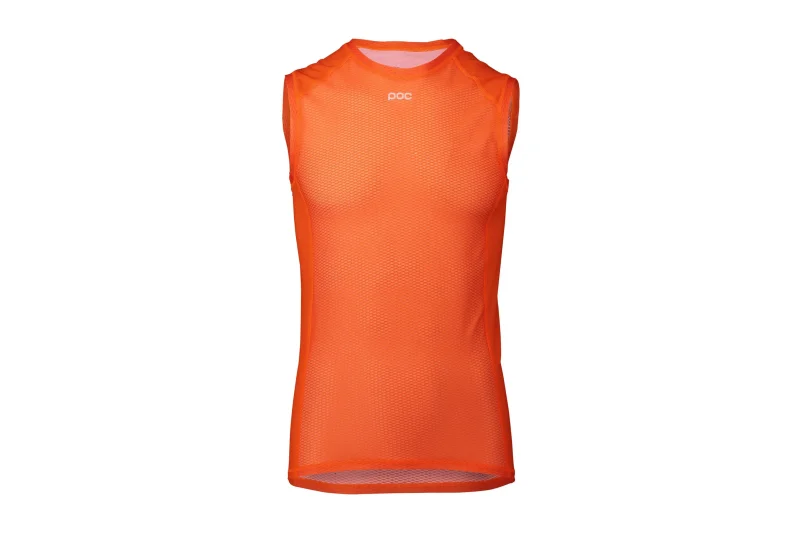 poc essential zink orange sleeveless base layer medium scaled