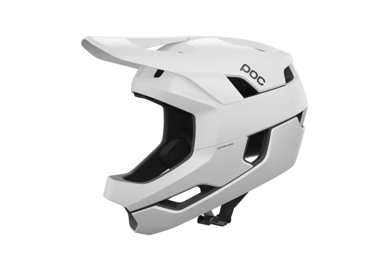 poc hydrogen white matte bike helmet