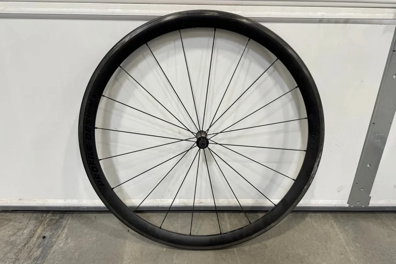 profile design 24 38 carbon clincher front wheel 700c rim brake quick release