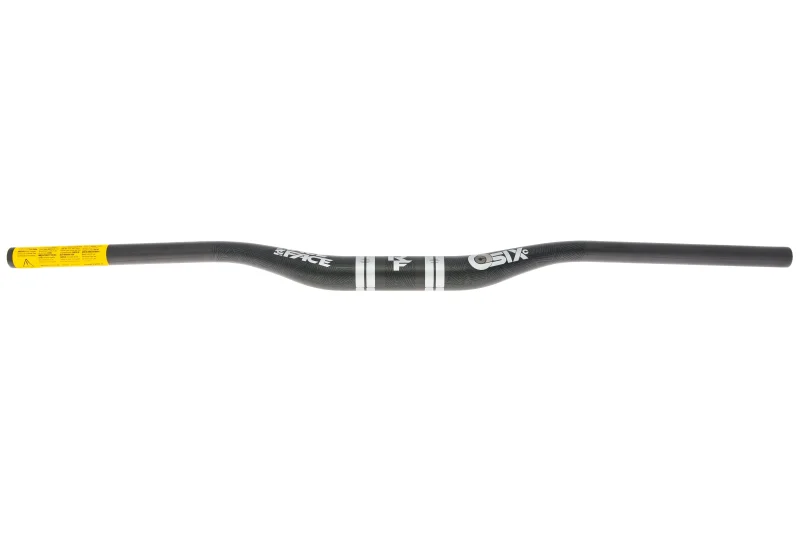 race face sixc 820mm carbon riser handlebar black silver scaled