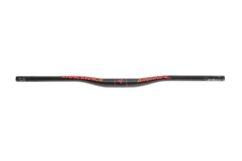 race face turbine r handlebar 800mm 35mm rise 20mm drop alloy black red scaled