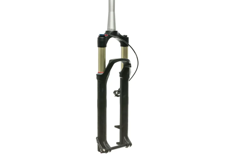 rockshox recon rl 27 5 100mm gold fork tapered 15x100mm disc remote