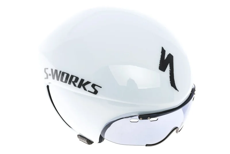 s works time trial helmet xs small 51 57cm white new