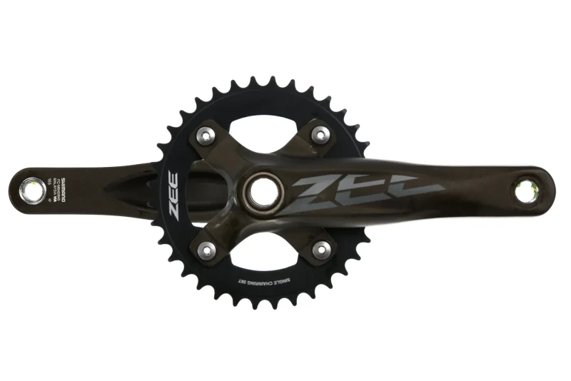 shimano zee 10 speed crank set 36t 165mm 104mm bcd hollowtech ii