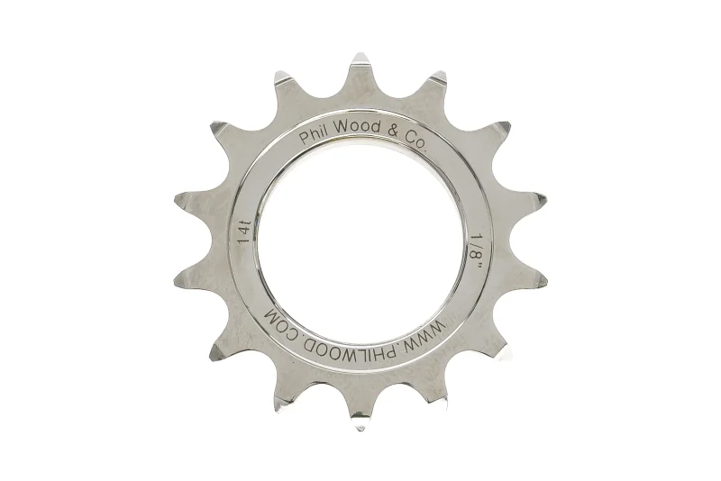 silver 1 8 x 14t phil wood track cog fast shipping scaled