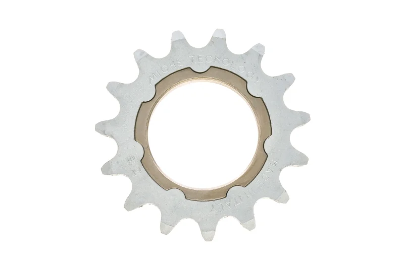 silver 1 8 x 15t miche track cog buy now scaled