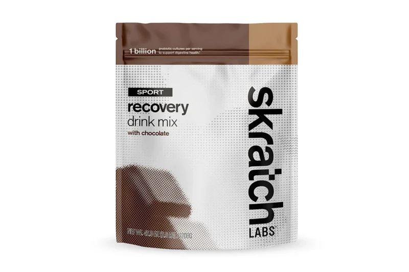 skratch labs chocolate recovery drink mix 24 serving pouch