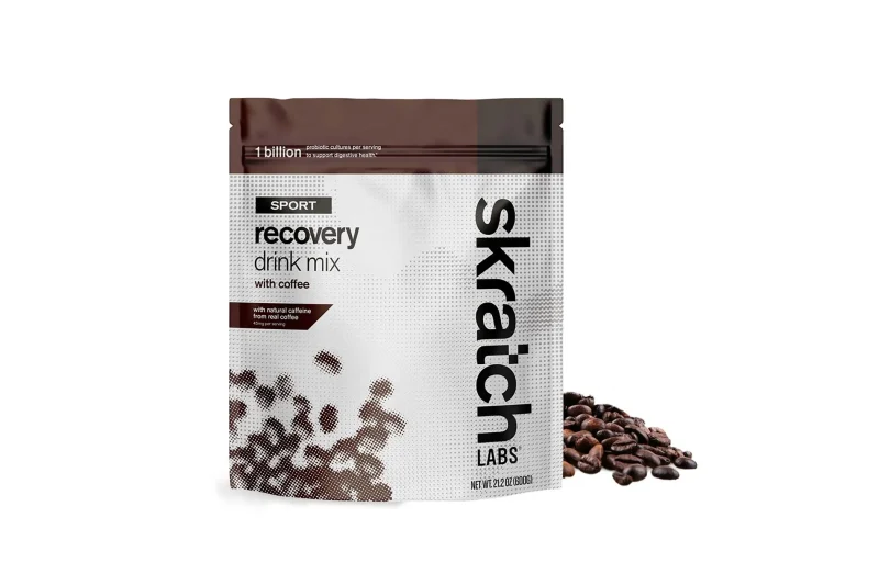 skratch labs coffee recovery drink mix 12 serving bag