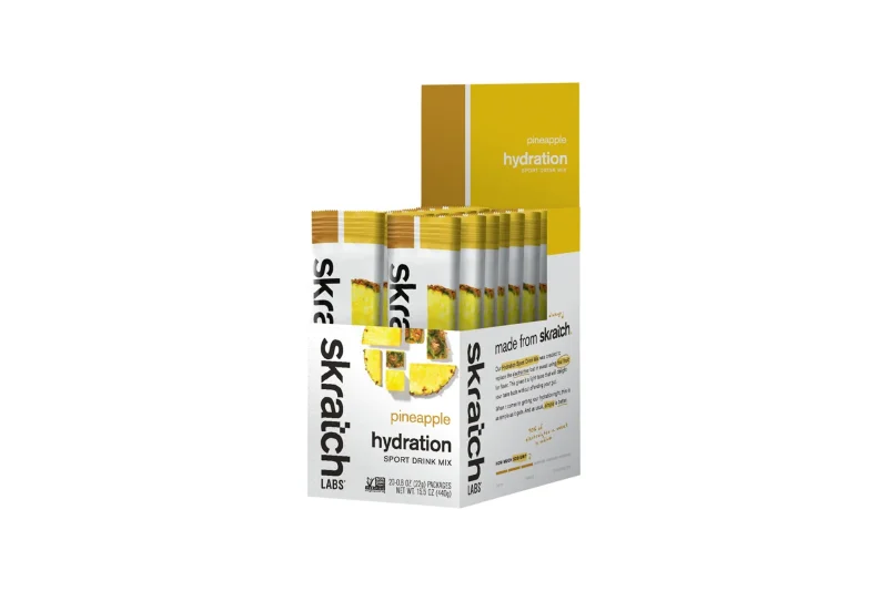 skratch labs pineapple hydration drink mix 20 single serving packets