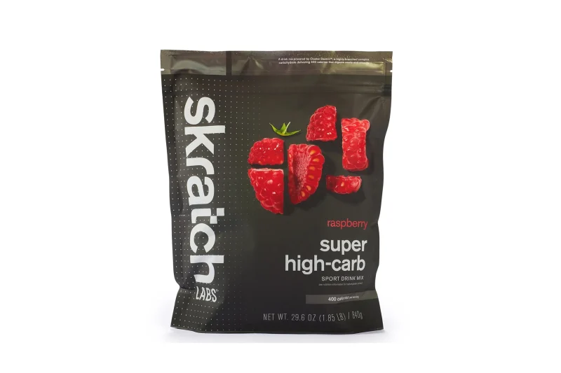 skratch labs raspberry drink mix 8 serving resealable pouch