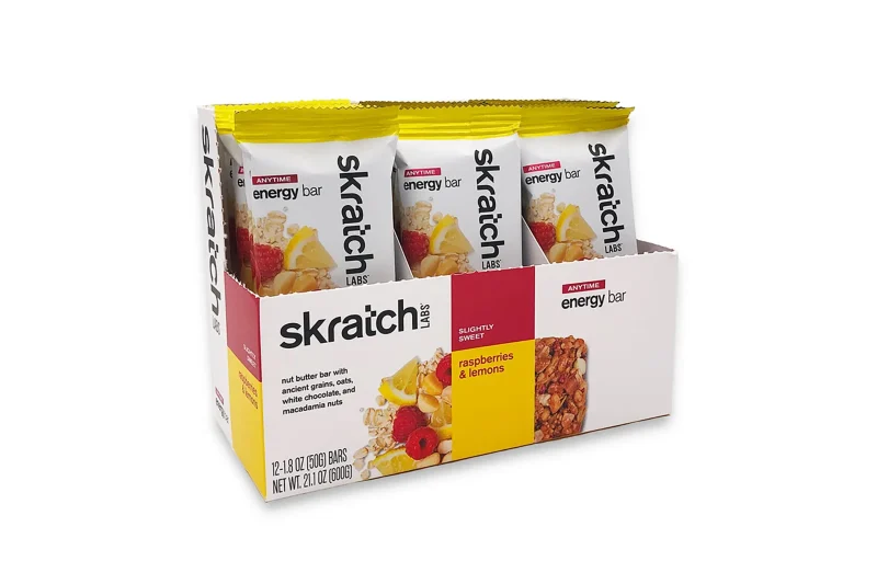 skratch labs raspberry lemon energy bars 12 pack