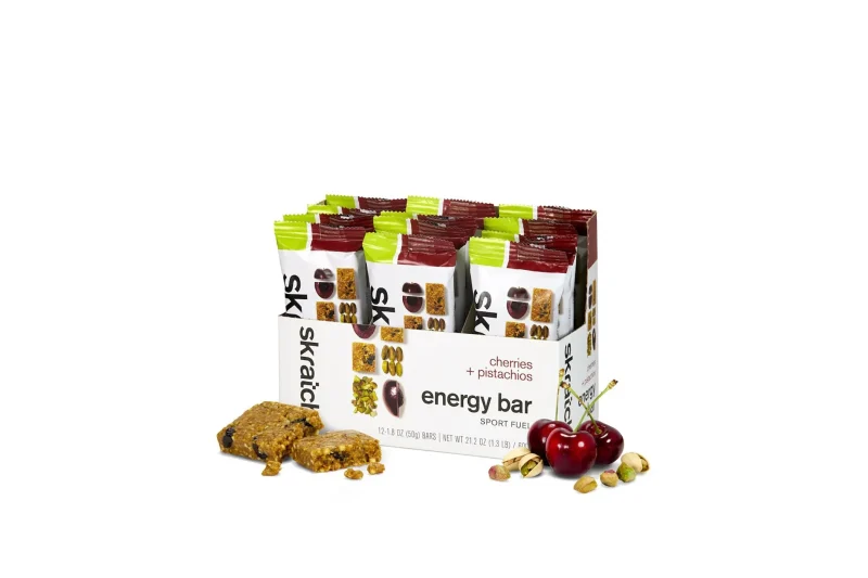 skratch labs sport fuel bar 12 pack cherries pistachios