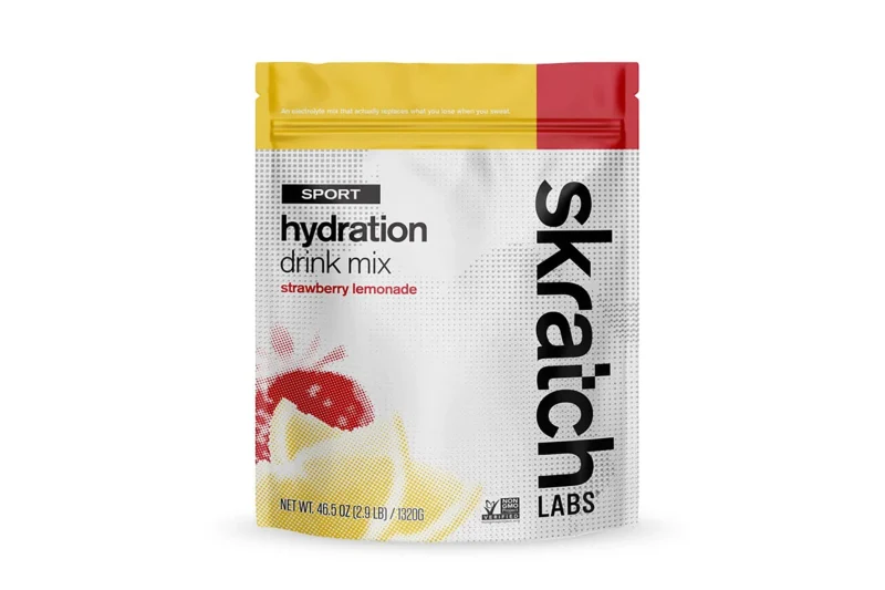 skratch labs strawberry lemonade drink mix 60 servings resealable pouch