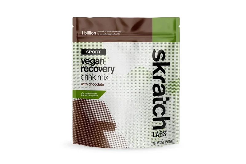 skratch labs vegan chocolate recovery drink mix 12 servings