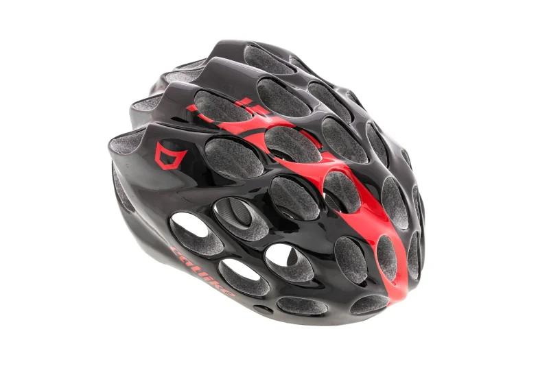 small black red catlike whisper road bike helmet 54 56cm scaled