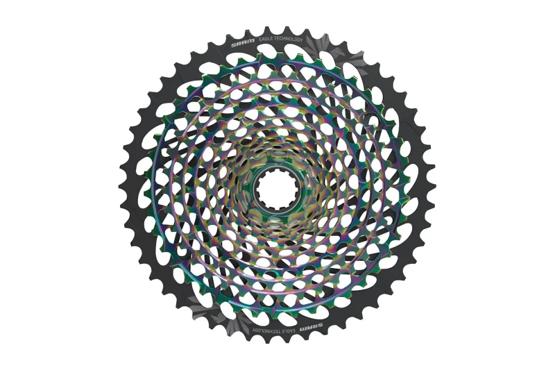 sram xx1 eagle axs 12 speed 10 50t rainbow cassette