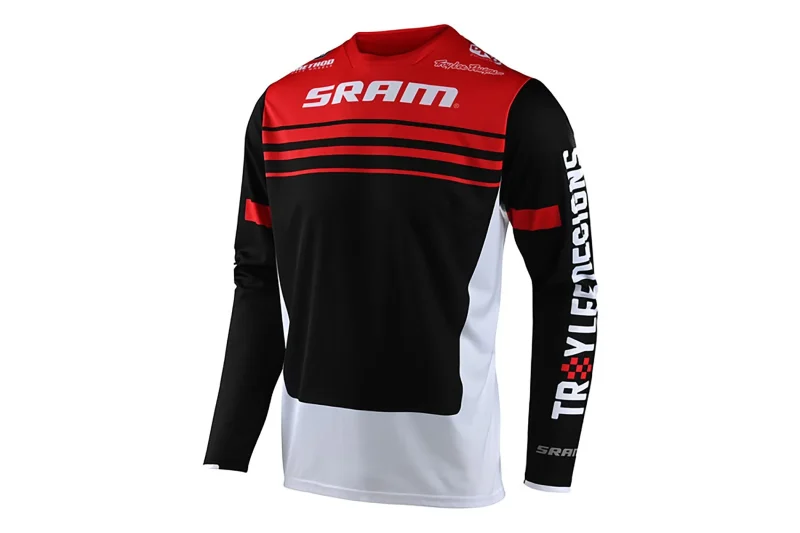 troy lee designs sprint ls jersey formula sram red black