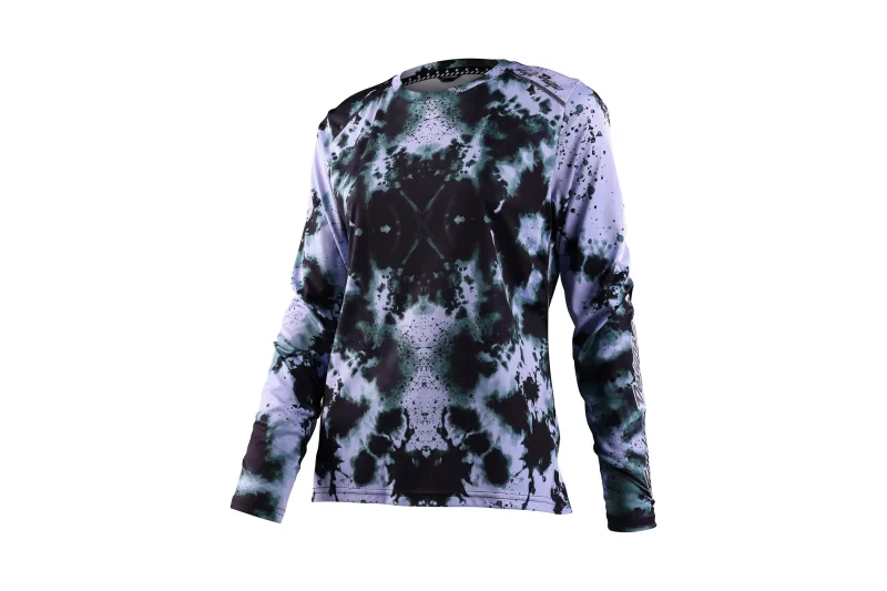 troy lee designs women s lilium watercolor long sleeve jersey