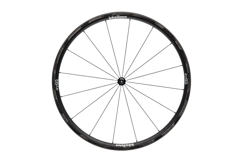 vision kom carbon tubeless 700c front wheel scaled