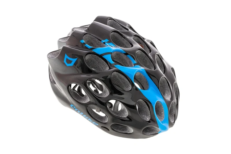 whisper road bike helmet small 54 56cm black blue scaled