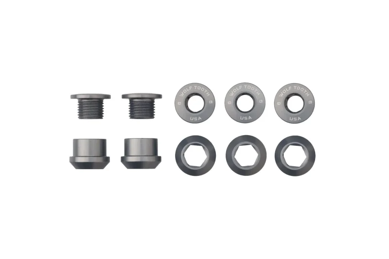 wolf tooth 1x chainring bolt set 5 pack 6mm dual