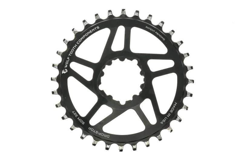 wolf tooth 32t drop stop chainring 10 12 speed direct mount black