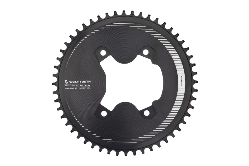 wolf tooth grx 110 bcd 4 bolt aero chainrings asymmetric design